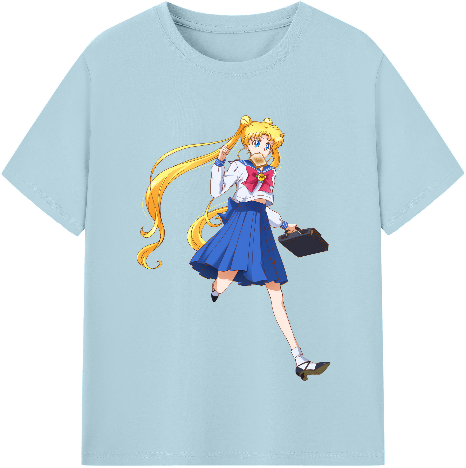 （画像用） 美少女戦士セーラームーン 愛野 美奈子 あいの みなこ Sailor Moon Aino Minako 綿100％半袖Tシャツ（フロントプリント）
